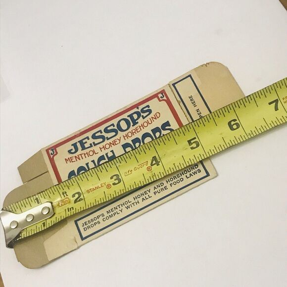C.W. Jessops Antique Cough Drops Box RARE Drug Pharmacy Paper Advertising - Picture 6 of 14